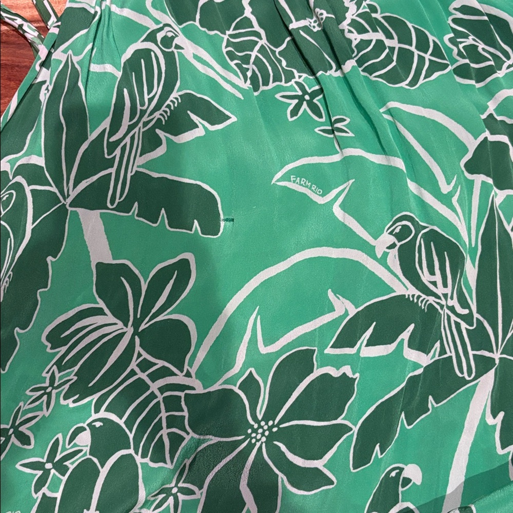 Farm Rio Printed One-Shoulder Ruffle Dress - Picture 9 of 9